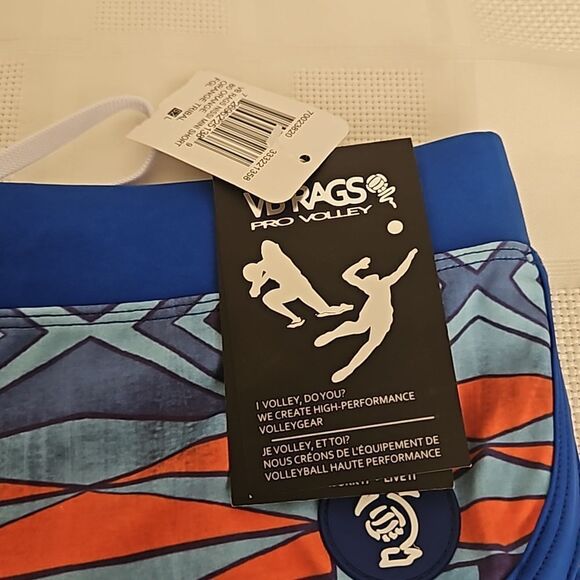 VB Rags Women's Volleyball Shorts Large Blue - Picture 7 of 16